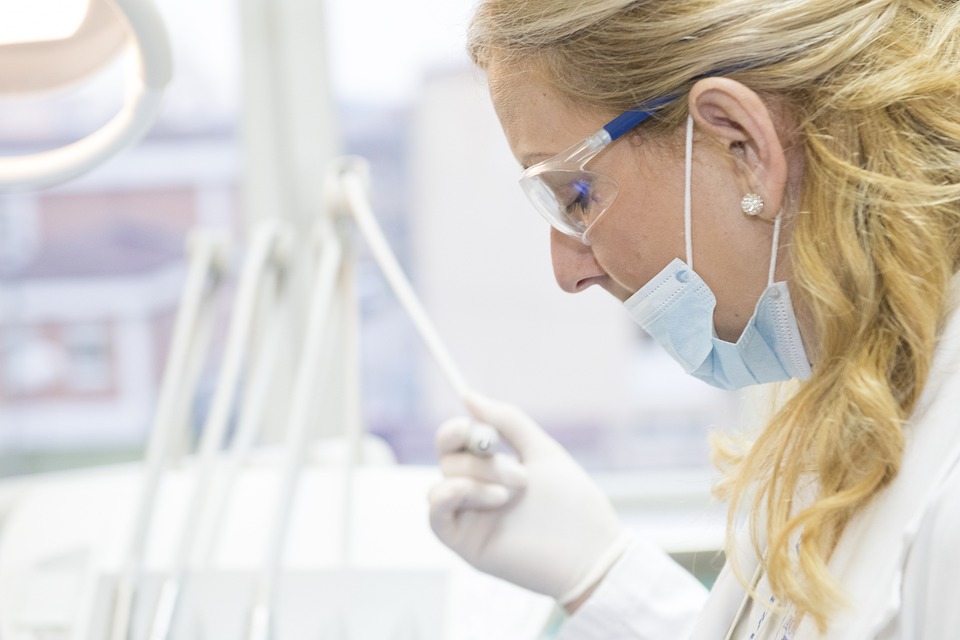 woman working in lab